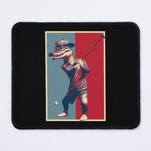 Item preview, Alligator Playing Golf Funny HOPE designed and sold by TrueArtsStore.