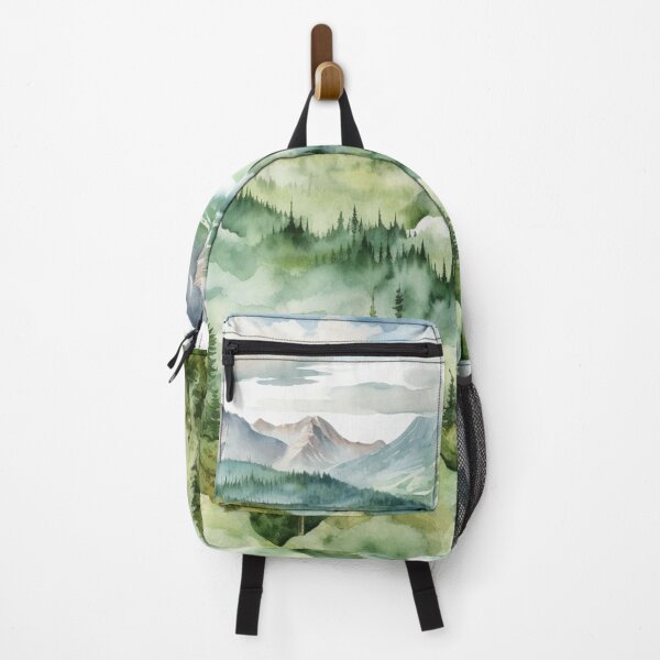 Item preview, Mountains Landscape Painting Pattern designed and sold by NicolasGlowArt.