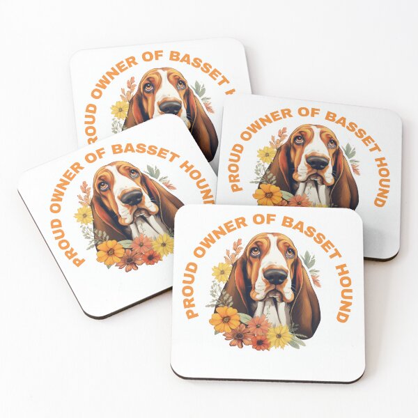 Item preview, Cute Flower Basset Hound Mom Dad Guardian Angel Best Friend Doggie Paw designed and sold by SMARTKIT  DESIGNAGENCY.