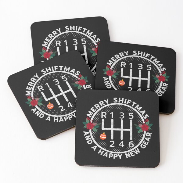 Item preview, Merry Shiftmas Happy New Gear Black designed and sold by RR-Arts.