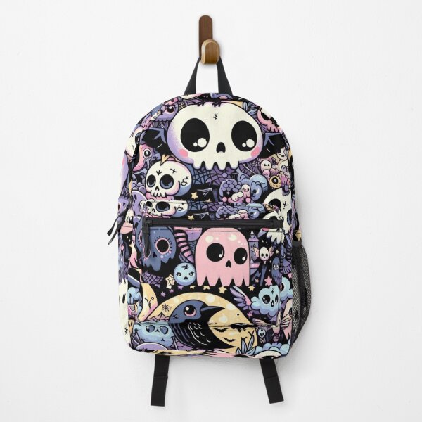 Item preview, Kawaii Gothic Halloween Raven Illustration designed and sold by Tw1nsAIArt.