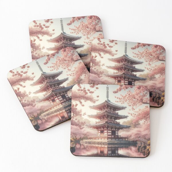 Item preview, Spring dream at the pagoda designed and sold by Cerberus-Art.
