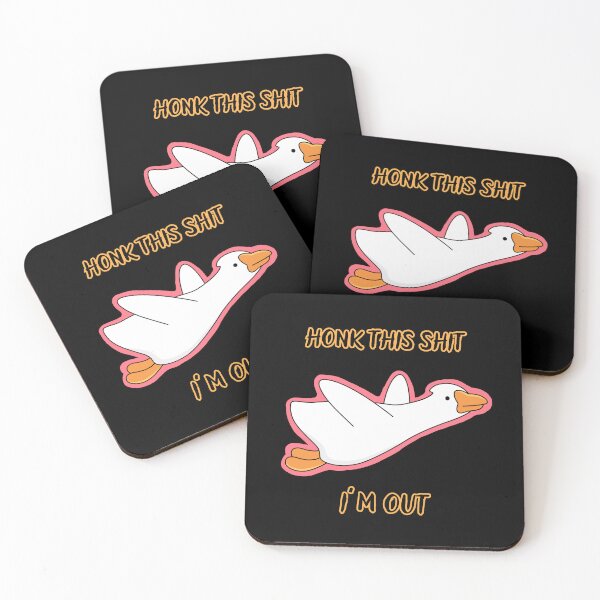 Item preview, Cute Funny I'm Out Honk Goose  - Meme Goose is Flying Out of this Shit designed and sold by ButtonBonanza.