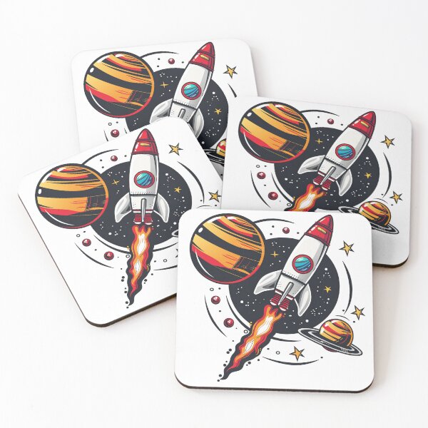 Item preview, rocket in space designed and sold by MateLDN.