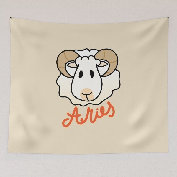 Item preview, Aries cute zodiac sign designed and sold by fluffyfamcraft.