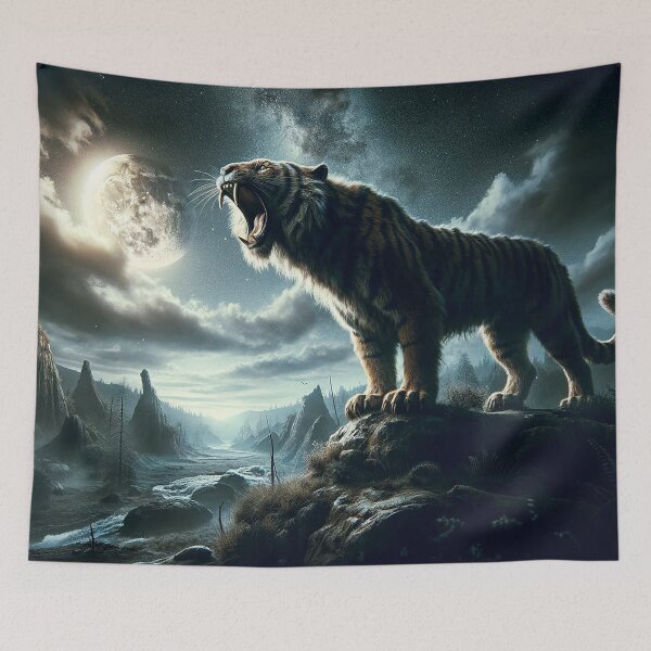 Item preview, Roaring under the moonlight designed and sold by Cerberus-Art.