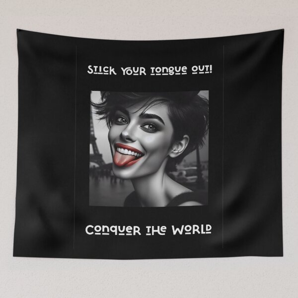 Item preview, Stick Your Tongue Out - Conquer the World designed and sold by kuhlartde.