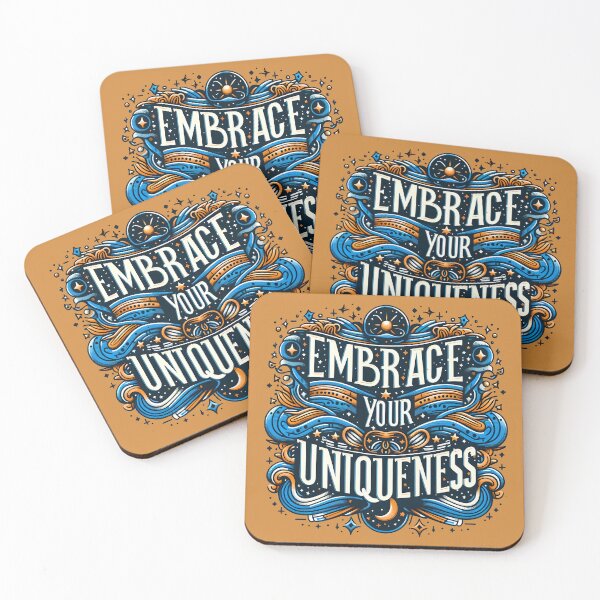 Item preview, Embrace your uniqueness, typography designed and sold by maxmaj.