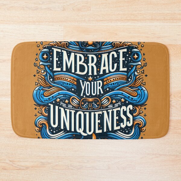 Item preview, Embrace your uniqueness, typography designed and sold by maxmaj.