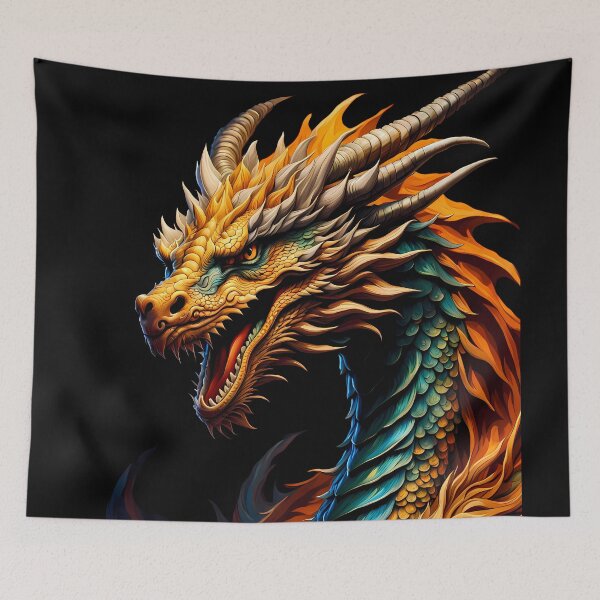 Item preview, Yellow Dragon, Ai Generated Art  designed and sold by ACC .