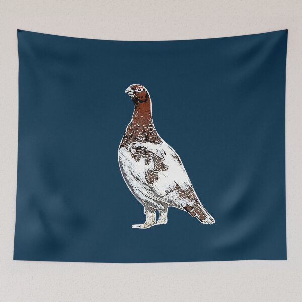 Item preview, Willow Ptarmigan Summer White Alternate Design  designed and sold by designsasstultd.