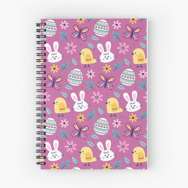 Item preview, Easter Egg and Flower Pattern Drak Pink designed and sold by BeebooDesign.