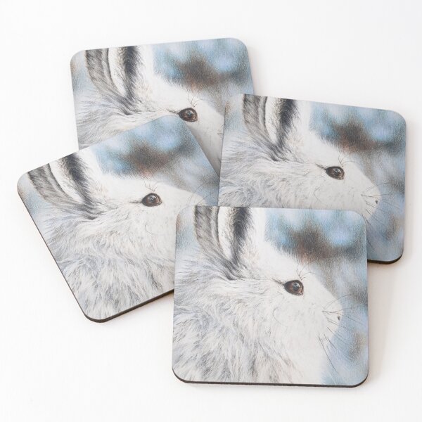 Item preview, Snowshoe Hare Portrait designed and sold by BeckyKidus.