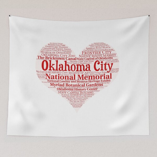 Item preview, Heart of Oklahoma City Heart Word Cloud Products designed and sold by Mel747.