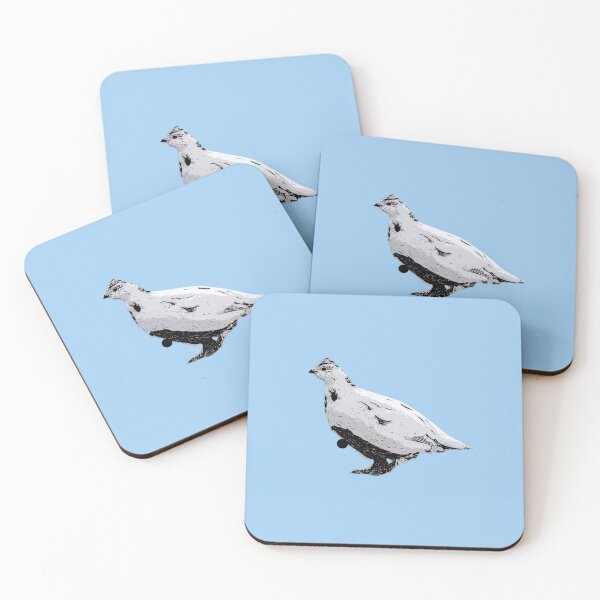 Item preview, Willow Ptarmigan Winter Black Alternate Design  designed and sold by designsasstultd.