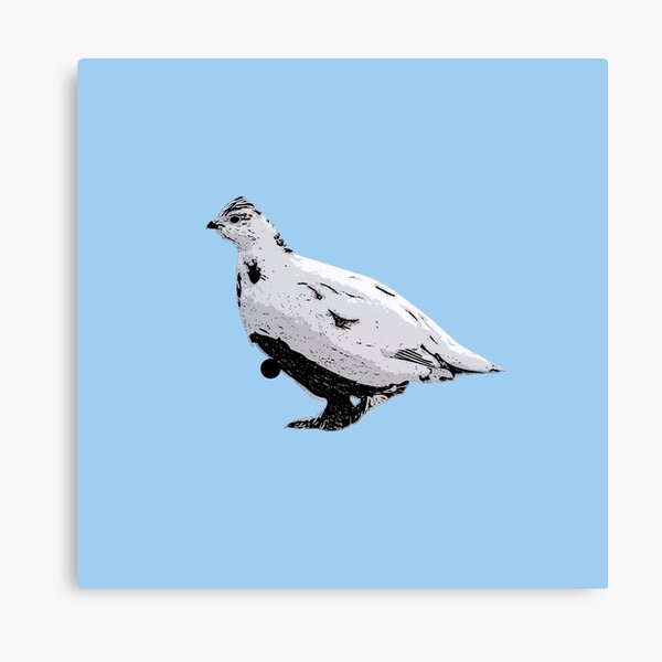 Item preview, Willow Ptarmigan Winter Black Alternate Design  designed and sold by designsasstultd.