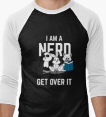 Animal Nerd Funny Men's Baseball ¾ T-Shirt