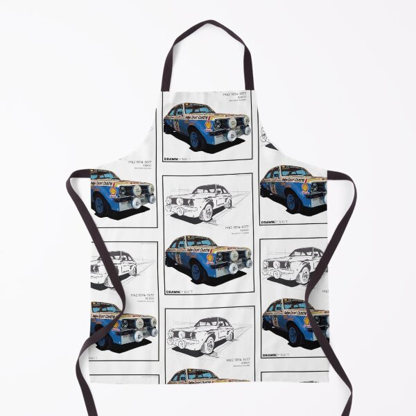 Item preview, Ford Escort Mk2 Rally Car Drawing designed and sold by DrawnByMatt.