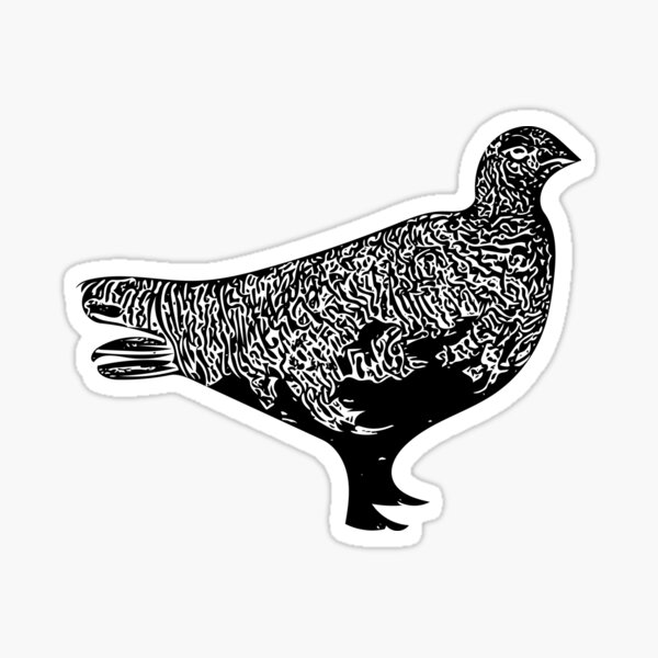 Item preview,  Rock Ptarmigan Black Design  designed and sold by designsasstultd.