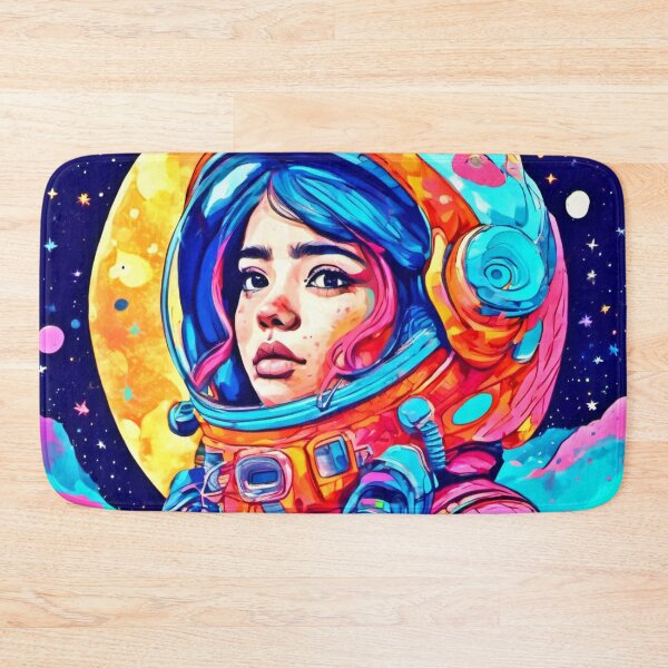 Item preview, Whimsical Moon Girl Art designed and sold by Health And Fitness Posts e-Store.