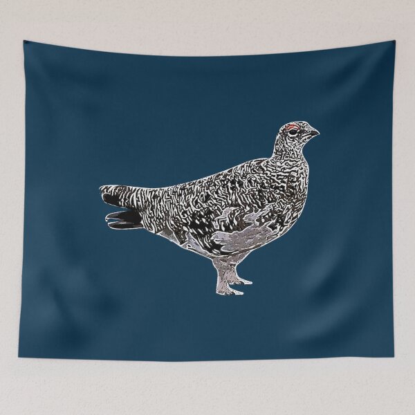 Item preview, Rock Ptarmigan White Alternate Design  designed and sold by designsasstultd.
