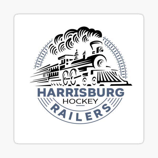 Harrisburg Railers Hockey Team Logo Sticker