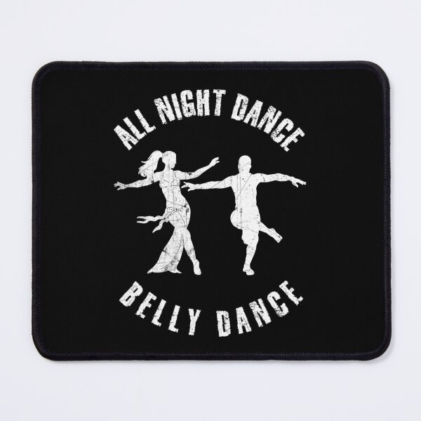 Item preview, Whte silhouette of a couple dancing belly dance designed and sold by HarridanCreates.