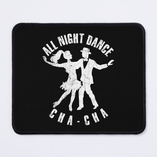 Item preview, White silhouette of a couple dancing cha-cha designed and sold by HarridanCreates.