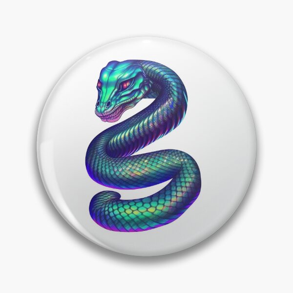 Item preview, Serpentine Spectacle: A Neon Dream in Digital Art designed and sold by jgvisualarts.