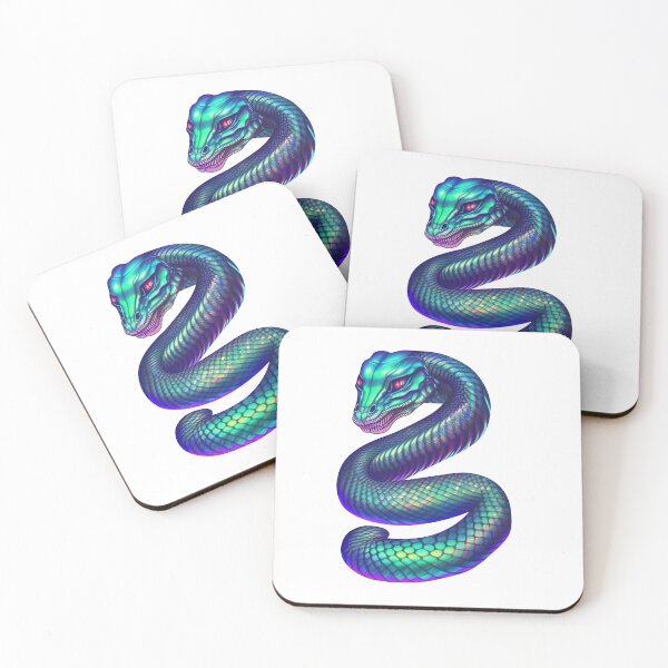 Item preview, Serpentine Spectacle: A Neon Dream in Digital Art designed and sold by jgvisualarts.