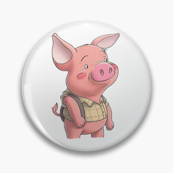 Item preview, Back to School with a Playful Twist: Meet the Adorable Cartoon Pig Ready for New Adventures designed and sold by jgvisualarts.