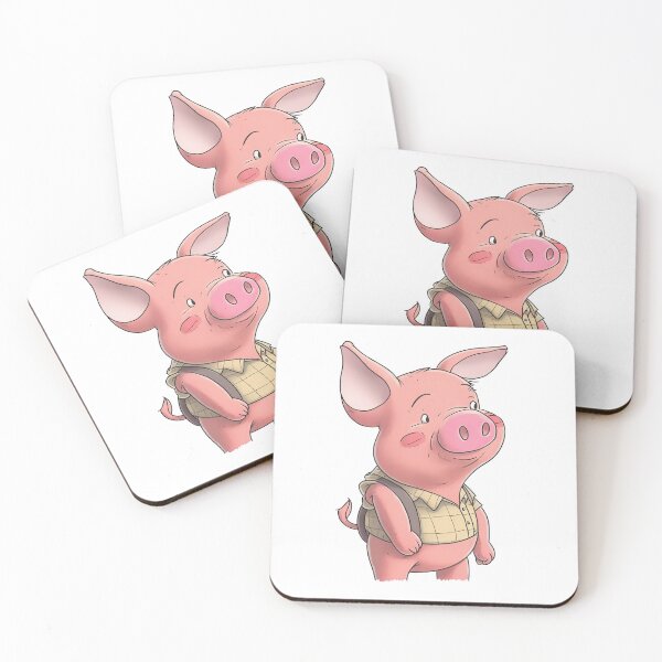 Item preview, Back to School with a Playful Twist: Meet the Adorable Cartoon Pig Ready for New Adventures designed and sold by jgvisualarts.