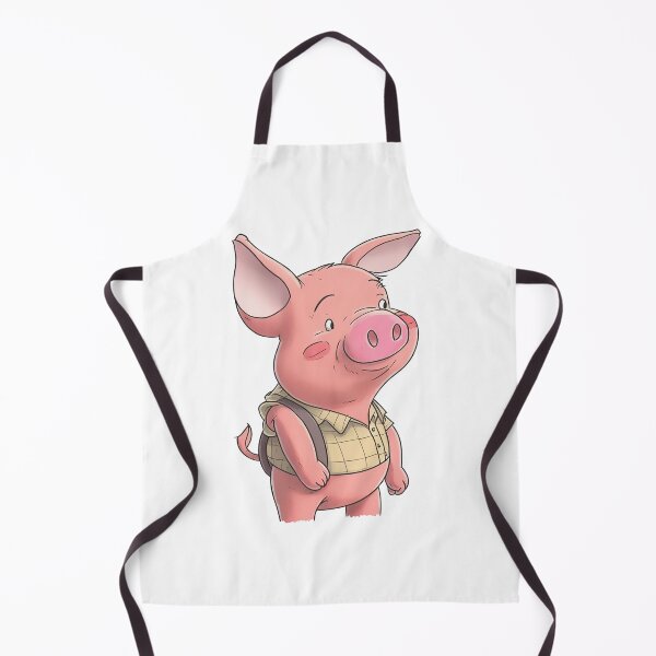 Item preview, Back to School with a Playful Twist: Meet the Adorable Cartoon Pig Ready for New Adventures designed and sold by jgvisualarts.