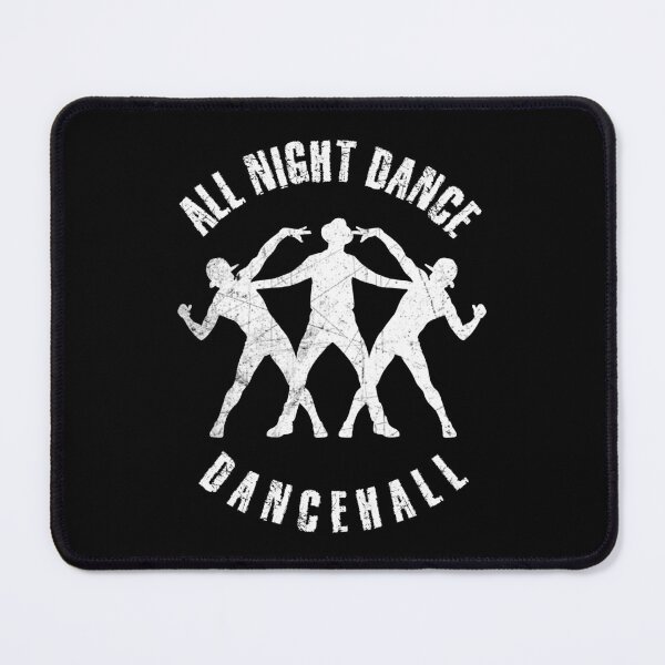 Item preview, White silhouettes of men dancing dancehall designed and sold by HarridanCreates.