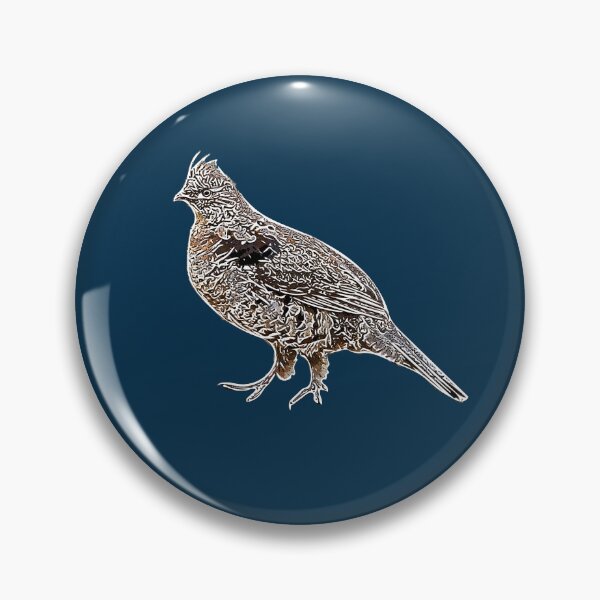 Item preview,  Ruffed Grouse White Alternate Design  designed and sold by designsasstultd.