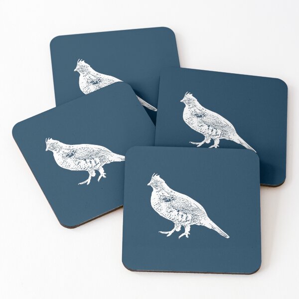 Item preview, Ruffed Grouse White Design designed and sold by designsasstultd.
