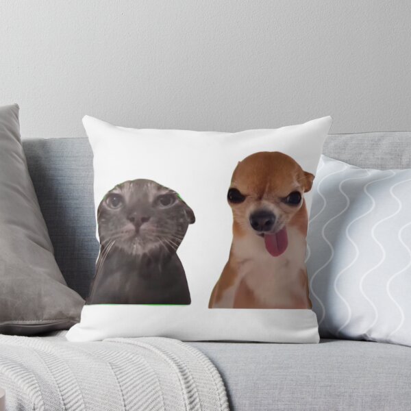 Item preview, silly dog cat reaction meme brainrot designed and sold by misscouchpotato.