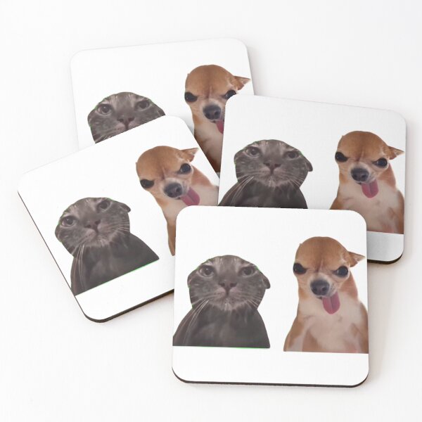 Item preview, silly dog cat reaction meme brainrot designed and sold by misscouchpotato.
