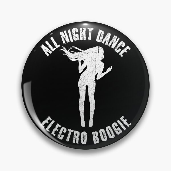Item preview, White silhouette of a woman dancing electro boogie designed and sold by HarridanCreates.