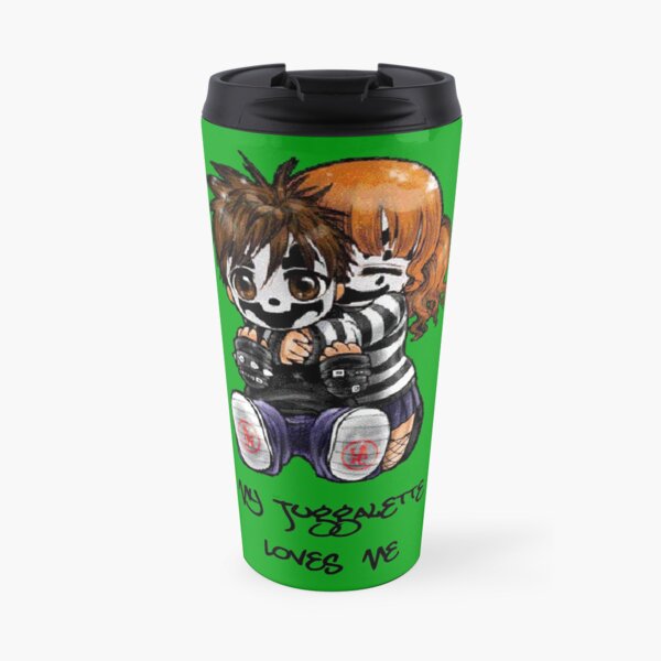My Juggalette loves me - Green Travel Mug