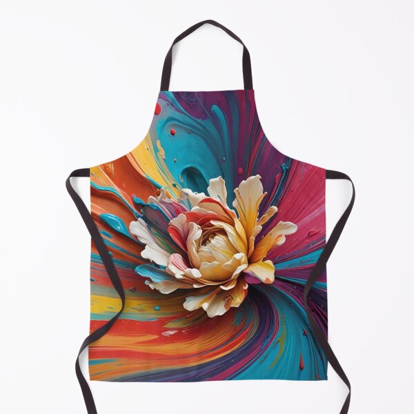 Item preview, Vibrant Swirl Flower - Abstract Floral Painting designed and sold by gallofoto.