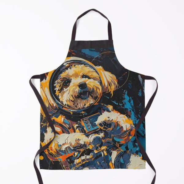 Item preview, Textured maltese dog astronaut portrait designed and sold by etherElric.