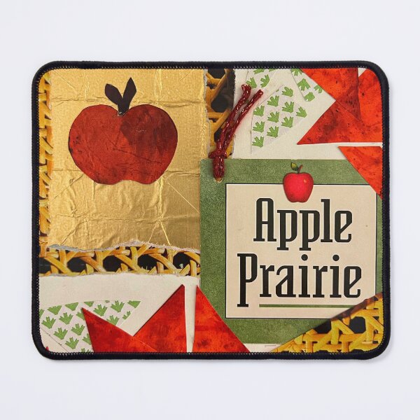 Item preview, Apple themed collage  designed and sold by Ponted.