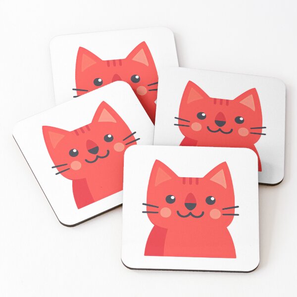 Item preview, Minimal Red Cat icon designed and sold by Jirayut Srimuang.