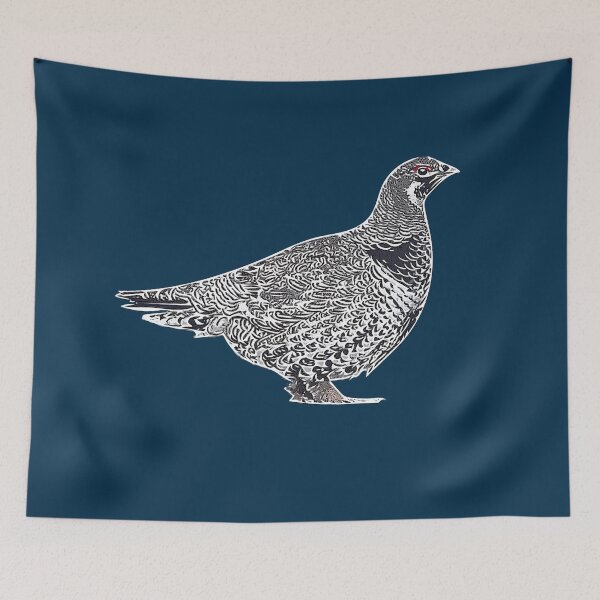 Item preview, Spruce Grouse White Alternate Design  designed and sold by designsasstultd.