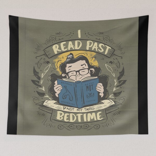 Item preview, I Read Past My Bedtime Saying  designed and sold by Obinne.