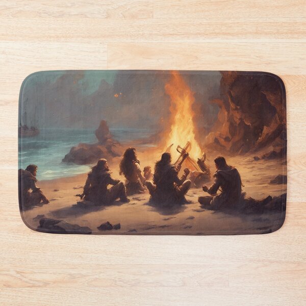 Item preview, Campfire on the Shoreline designed and sold by centaurius21.