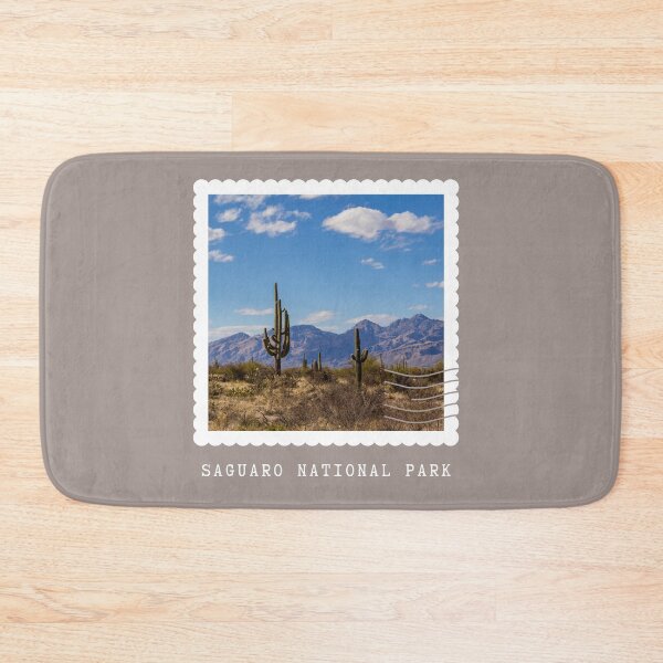 Item preview, Saguaro National Park Postage Stamp Print designed and sold by Femme Pastel Collective.