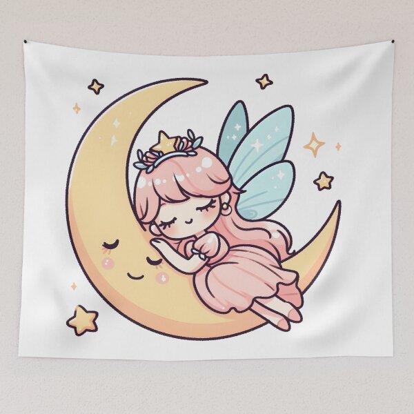 Item preview, Kawaii Fairy With Star Tiara designed and sold by CanvasCutie.