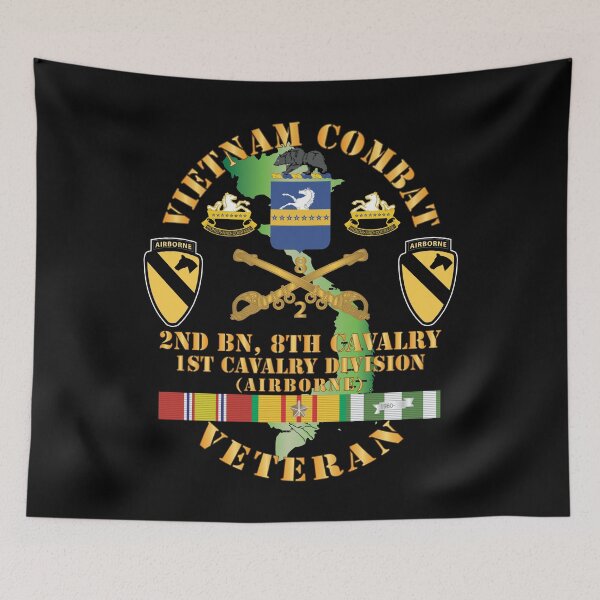 Item preview, Army - Vietnam Combat Cavalry Veteran w 2Bn 8th Cav COA - 1st Cav Div ABN X 300 designed and sold by Military Insignia Products.
